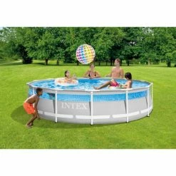 Piscine Tubulaire Ronde Intex Prism Frame Clearview 4,27 X 1,07 M -Intex Soldes Magasin 26722np ambiance min