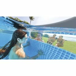 Piscine Tubulaire Ronde Intex Prism Frame Clear Window 4,88 X 1,22 M -Intex Soldes Magasin 26730np ambiance 4 min