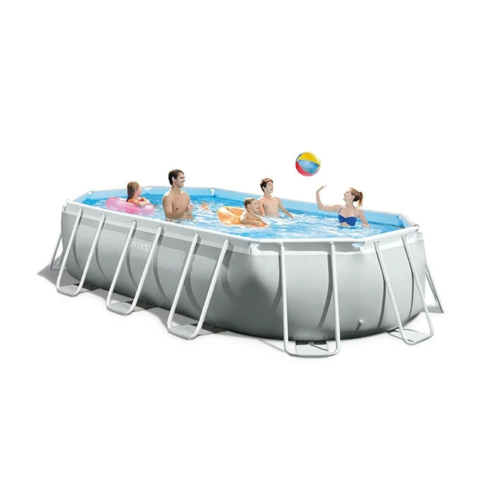 Piscine Tubulaire Ovale Intex Prism Frame 5.03 X 2.74 X 1.22m 2 Piscine Tubulaire Ovale Intex Prism Frame 5.03 X 2.74 X 1.22m – Image 2