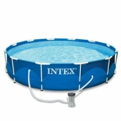 Piscine Tubulaire Intex Metal Frame 3.66 X 0.76 M + épurateur 1,7 M3/h