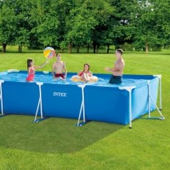Piscine Tubulaire Intex Metal Frame 4,50 X 2,20 X 0,84 M + Épurateur 1,7 M³ -Intex Soldes Magasin 28274np kit piscine metal frame junior rectangulaire 1