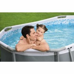 Piscine Ovale Bestway Power Steel™ 3,05 X 2 X 0,84 M -Intex Soldes Magasin 5614a piscine ovale bestway power steel 3 05 x 2 x 0 84 m ambiance 3