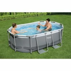Piscine Ovale Bestway Power Steel™ 3,05 X 2 X 0,84 M -Intex Soldes Magasin 5614a piscine ovale bestway power steel 3 05 x 2 x 0 84 m ambiance famille