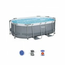 Piscine Ovale Bestway Power Steel™ 3,05 X 2 X 0,84 M -Intex Soldes Magasin 5614a piscine ovale bestway power steel 3 05 x 2 x 0 84 m schema