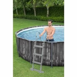 Bestway Piscine Hors Sol Ronde Steel Pro Max™ Effet Bois 427 X 107 Cm 14 Bestway Piscine Hors Sol Ronde Steel Pro Max™ Effet Bois 427 X 107 Cm -Intex Soldes Magasin 5614z piscine hors sol ronde steel pro maxtm effet bois 427 x 107 cm echelle