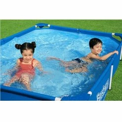 Piscine Tubulaire Bestway Rectangulaire Steel Pro 2,21 X 1,50 X 0,43 M -Intex Soldes Magasin 56401 2