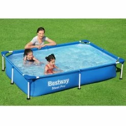 Piscine Tubulaire Bestway Rectangulaire Steel Pro 2,21 X 1,50 X 0,43 M -Intex Soldes Magasin 56401 3