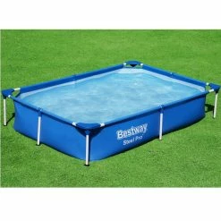 Piscine Tubulaire Bestway Rectangulaire Steel Pro 2,21 X 1,50 X 0,43 M -Intex Soldes Magasin 56401 4