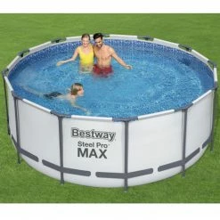 Piscine Tubulaire Ronde Bestway Steel Pro Max™ 366 X 122 Cm -Intex Soldes Magasin 56420 ambiance