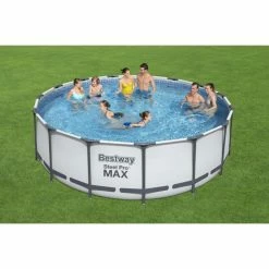 Piscine Tubulaire Bestway Ronde Steel Pro Max 4,57 X 1,22 M 9 Piscine Tubulaire Bestway Ronde Steel Pro Max 4,57 X 1,22 M -Intex Soldes Magasin 56438 piscine tubulaire bestway ronde steel pro 457 x 122 cm ambiance