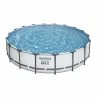 Piscine Tubulaire Ronde Bestway Steel Pro Max 5,49 X 1,22 M - Gris Clair