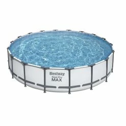 Piscine Tubulaire Ronde Bestway Steel Pro Max 5,49 X 1,22 M - Gris Clair