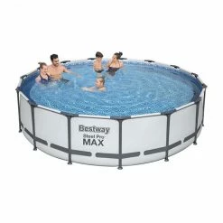 Piscine Tubulaire Ronde Bestway Steel Pro Max 4,57 X 1,07 M -Intex Soldes Magasin 56488 ambiance 1