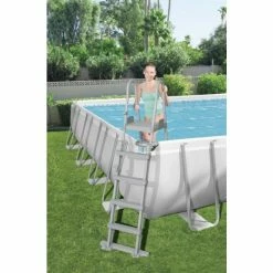 Piscine Tubulaire Rectangulaire Bestway Power Steel™ 9,56 X 4,88 X 1,32 M -Intex Soldes Magasin 56623 piscine tubulaire rectangulaire bestway power steeltm 9 56 x 4 88 x 1 32 m echelle