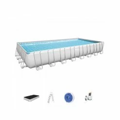 Piscine Tubulaire Rectangulaire Bestway Power Steel™ 9,56 X 4,88 X 1,32 M -Intex Soldes Magasin 56623 piscine tubulaire rectangulaire bestway power steeltm 9 56 x 4 88 x 1 32 m tout inclu