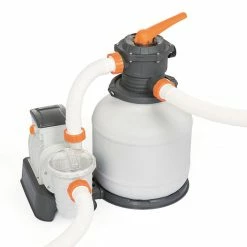 Piscine Tubulaire Rectangulaire Bestway Power Steel™ 9,56 X 4,88 X 1,32 M -Intex Soldes Magasin 56623 filtre sable