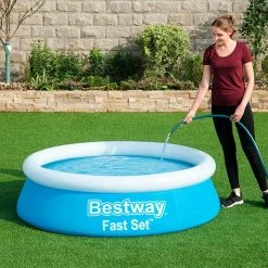 Piscine Autoportée Bestway Fast Set Ronde 1,83 X 0,51 M -Intex Soldes Magasin 57392 piscine autoportee bestway 2