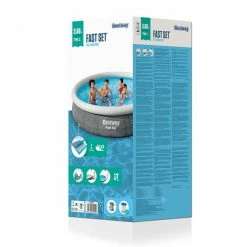 Piscine Autoportée Bestway Fast Set™ Aspect Rotin 3,66 X 0,76 M -Intex Soldes Magasin 57445 piscine ronde bestway fast set rotin 366 76 packaging