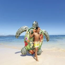 Tortue De Mer Tropicale Gonflable Intex -Intex Soldes Magasin 57555 tortue gonflable ambiance 3 min