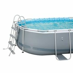 Piscine Tubulaire Bestway Power Steel Frame 4,88 X 3,05 X 1,07 M -Intex Soldes Magasin 58330 02 grey pr reduit min 1 2