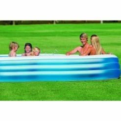 Piscine Gonflable Rectangulaire INTEX Family -Intex Soldes Magasin 58484 in use