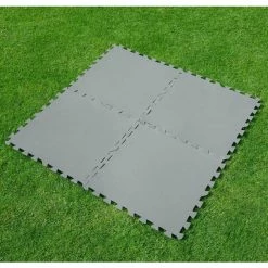 Lot De 9 Tapis De Sol 50x50cm Gris à Assembler Pour Piscine Bestway -Intex Soldes Magasin 58639 9 tapis sol gris assembler piscine bestway complet