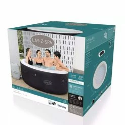 Spa Gonflable Bestway Lay-Z Spa MIAMI AirJet 4 Places 11 Spa Gonflable Bestway Lay-Z Spa MIAMI AirJet 4 Places -Intex Soldes Magasin 60001 spa gonflable bestway lay z spa miami packaging