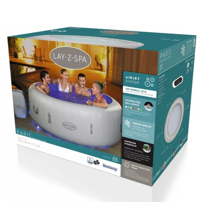 Spa Gonflable Bestway Lay-Z Spa PARIS AirJet 6 Places 7 Spa Gonflable Bestway Lay-Z Spa PARIS AirJet 6 Places – Image 7