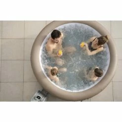 Spa Gonflable Bestway Lay-Z Spa PALM SPRINGS AirJet 6 Places -Intex Soldes Magasin 60017 spa gonflable bestway palm springs air jet 4 6 places ambiance groupe dessus