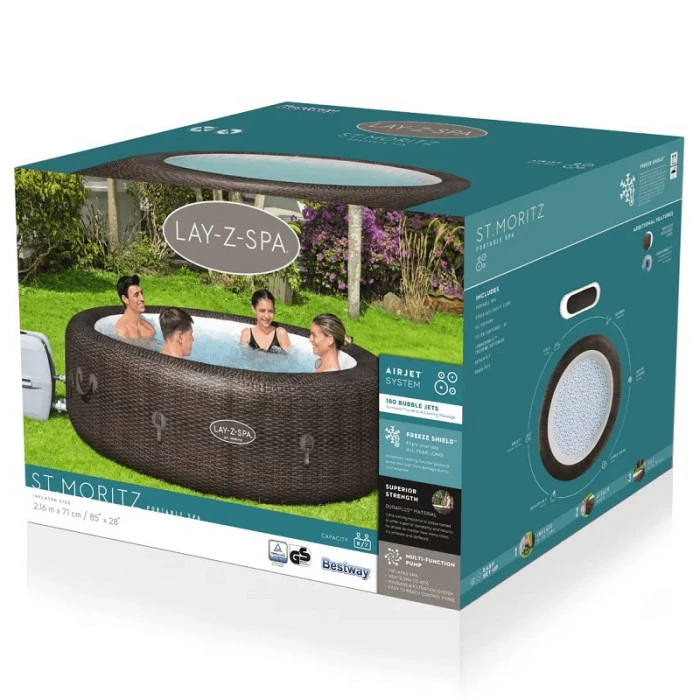 Spa Gonflable Bestway Lay-Z Spa St MORITZ AirJet 7 Places 7 Spa Gonflable Bestway Lay-Z Spa St MORITZ AirJet 7 Places – Image 7