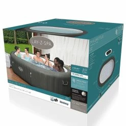 Spa Gonflable Bestway Lay-Z Spa MAURITIUS AirJet 7 Places -Intex Soldes Magasin 60067 spa gonflable bestway lay z spa mauritius packaging