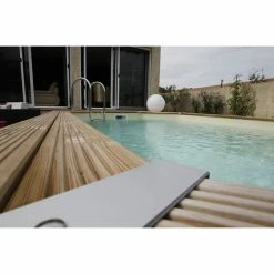 Piscine En Bois Octogonale Ubbink Océa 6,10 X 4,00 X 1,30 M - Liner Beige -Intex Soldes Magasin 7504511 piscine bois octogonale ubbink ocea 400x610 beige ambiance 2