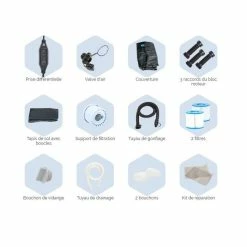 Spa Gonflable Netspa Montana 4 Personnes 7 Spa Gonflable Netspa Montana 4 Personnes -Intex Soldes Magasin accessoires montana