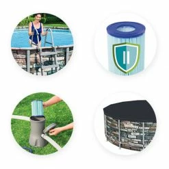 Piscine Tubulaire Bestway Power Steel Stone Ronde 4,27 X 1,22 M 14 Piscine Tubulaire Bestway Power Steel Stone Ronde 4,27 X 1,22 M -Intex Soldes Magasin accessoires piscine tubulaire bestway steel stone ronde 427 x 122 cm 2