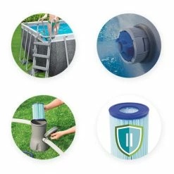 Piscine Tubulaire Rectangulaire Bestway Power Steel 4,12 X 2,01 X 1,22 Aspect Résine -Intex Soldes Magasin accessoires piscine tubulaire rectangulaire bestway power steel 412 201 122 1