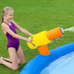 Aire De Jeux Avec Toboggan, Pataugeoire Et Canon à Eau Bestway Mont Splashmore 14 Aire De Jeux Avec Toboggan, Pataugeoire Et Canon à Eau Bestway Mont Splashmore -Intex Soldes Magasin aire jeux bestway mont splashmore 53345 6