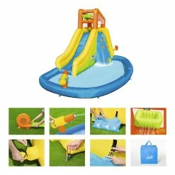 Aire De Jeux Avec Toboggan, Pataugeoire Et Canon à Eau Bestway Mont Splashmore 17 Aire De Jeux Avec Toboggan, Pataugeoire Et Canon à Eau Bestway Mont Splashmore -Intex Soldes Magasin aire jeux bestway mont splashmore 53345 9