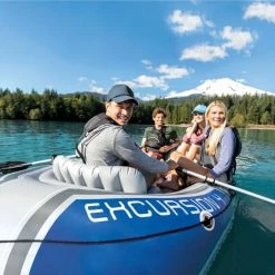 Set Bateau Gonflable 4 Places Intex Excursion 4 -Intex Soldes Magasin bateau intex excursion 4places 10