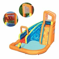 Aire De Jeux Château Bestway Turbo Splash H2o Go -Intex Soldes Magasin chateau gonflable toboggan piscine bestway h2o go 5