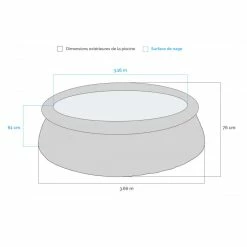 Piscine Autoportée Bestway Fast Set 3,66 X 0,76 M + Épurateur à Cartouche -Intex Soldes Magasin dimensions piscine autoportee bestway fast set 366 x 76 cm
