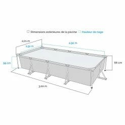 Piscine Tubulaire Bestway Steel Pro 3 X 2,01 X 0,66 9 Piscine Tubulaire Bestway Steel Pro 3 X 2,01 X 0,66 -Intex Soldes Magasin dimensions piscine bestway steel pro 3 201 066 1