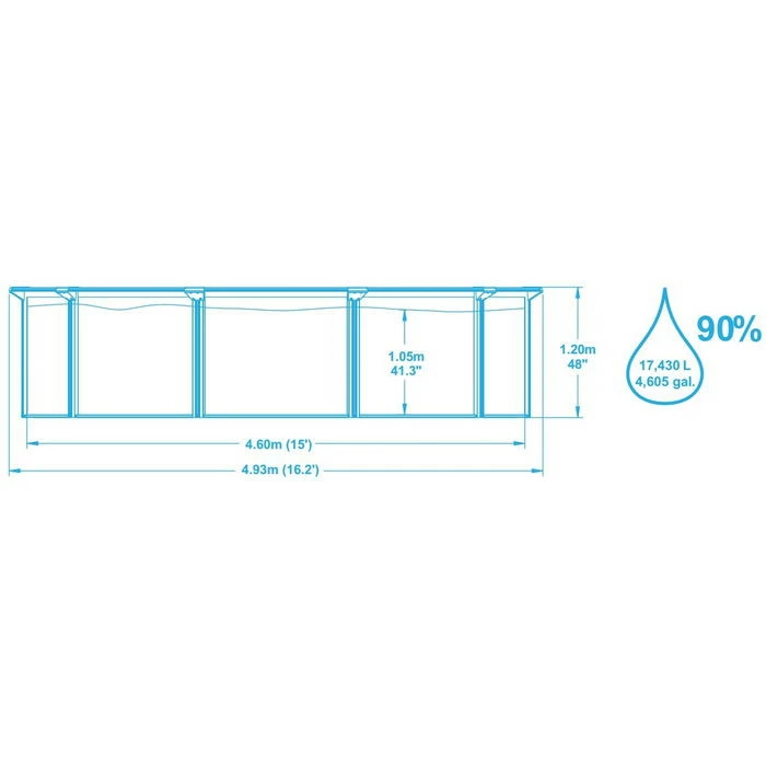 Piscine En Acier Bestway Hydrium - 4,60 X 1,20 M 2 Piscine En Acier Bestway Hydrium - 4,60 X 1,20 M – Image 2