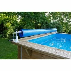 Enrouleur De Bâche à Bulles Pour Piscine En Bois Ubbink Xtra -Intex Soldes Magasin enrouleur xtra ambiance piscine ubbink 3