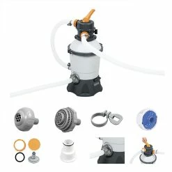 Filtre à Sable Complet Bestway Flowclear 3 M³/h -Intex Soldes Magasin filtre sable bestway flowclear 58515 5