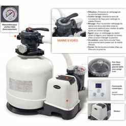 Filtre à Sable INTEX 8 M³/h -Intex Soldes Magasin filtre sable intex schema 1