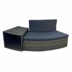 Entourage Rotin Pour Spa Bestway Lay-Z-Spa Ø 180 Cm - Gris Anthracite -Intex Soldes Magasin habillage de spa rond bestway 4 pieces 17424 11941750 31631766 1140x1140 1