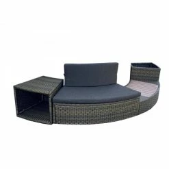 Entourage Rotin Pour Spa Bestway Lay-Z-Spa Ø 200 Cm - Gris Anthracite -Intex Soldes Magasin habillage de spa rond bestway 4 pieces 17424 11941750 31631770 1140x1140