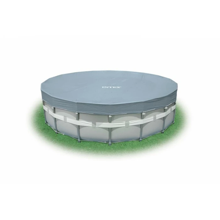 Bâche De Protection Intex Pour Piscine Tubulaire Ronde Ø 5,49 M 1 Bâche De Protection Intex Pour Piscine Tubulaire Ronde Ø 5,49 M
