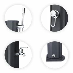 Douche Solaire Jolly Go 20L-Anthracite -Intex Soldes Magasin jolly go points forts zoom total