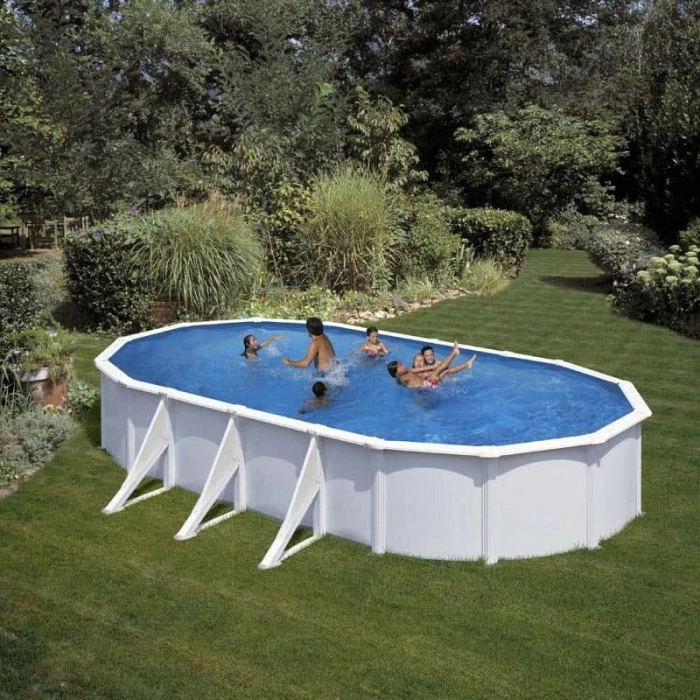 GRE Piscine Ovale Acier Gré Fidji - 7,30 X 3,75 X 1,20 M 2 GRE Piscine Ovale Acier Gré Fidji - 7,30 X 3,75 X 1,20 M – Image 2